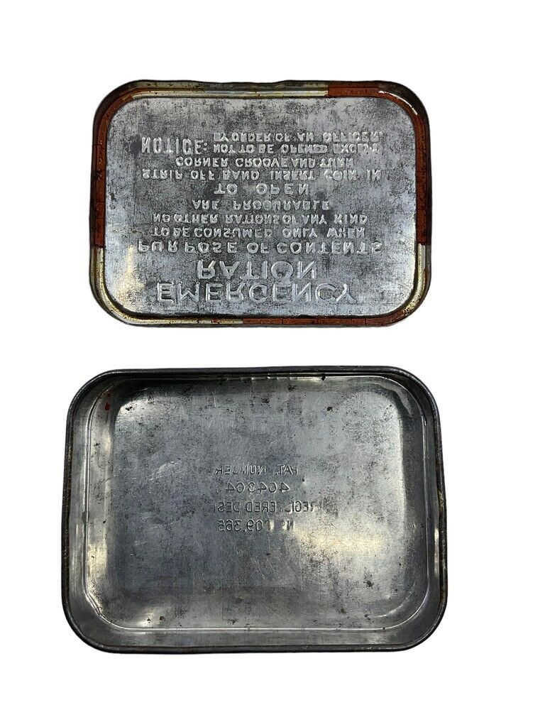 WW2 Canadian Emergency Ration Tin EMPTY WW2 Canadian Emergency Ration Tin EMPTY