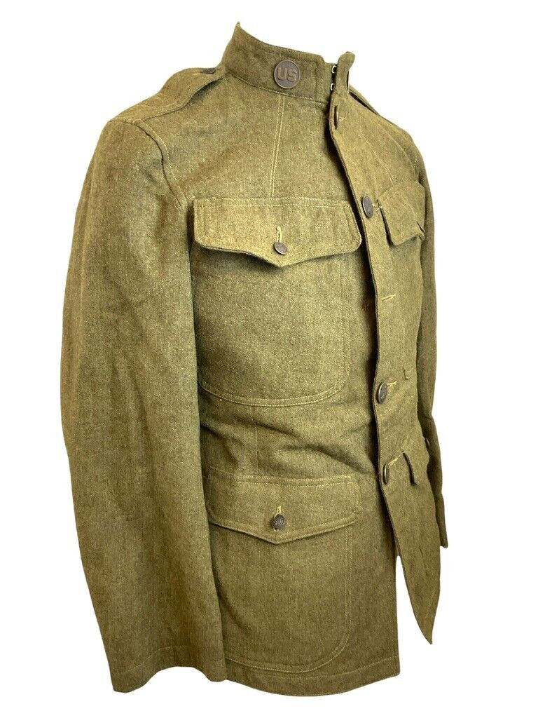 WW1 US AEF USAS Air Service 1st Army Other Ranks Patched Tunic w Service Stripes WW1 US AEF USAS Air Service 1st Army Other Ranks Patched Tunic w Service Stripes