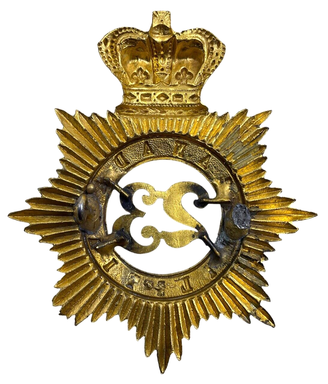 Victorian Canadian Militia 23rd Essex Battalion 1861-69 Officers Shako Plate Victorian Canadian Militia 23rd Essex Battalion 1861-69 Officers Shako Plate