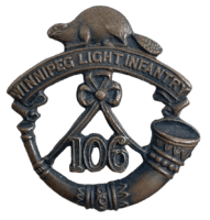 Canadian Militia 106th Winnipeg Light Infantry Cap Badge Canadian Militia 106th Winnipeg Light Infantry Cap Badge
