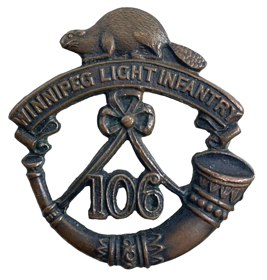 Canadian Militia 106th Winnipeg Light Infantry Cap Badge Canadian Militia 106th Winnipeg Light Infantry Cap Badge