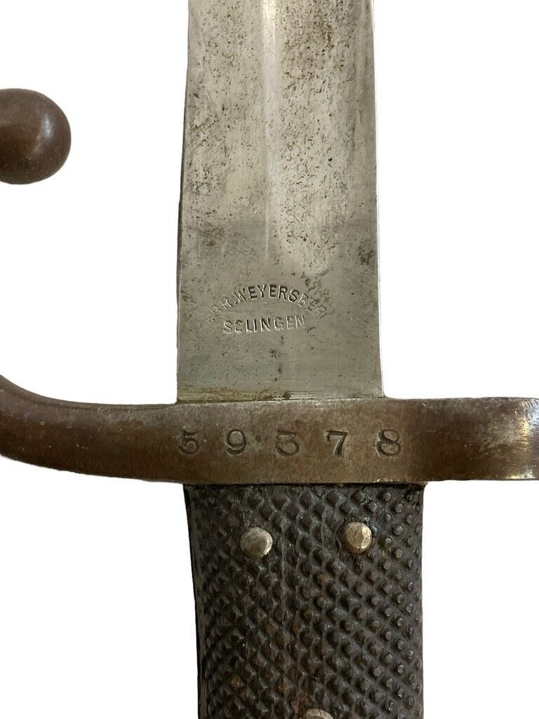 German Yataghan Bayonet with Scabbard Export Model German Yataghan Bayonet with Scabbard Export Model