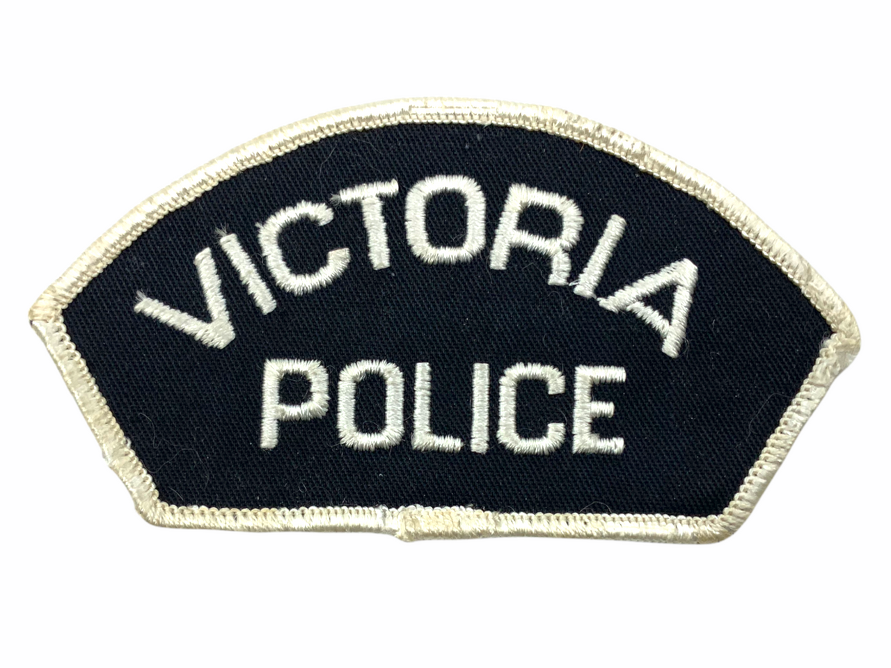 Canadian Victoria British Columbia White Edge Police Patch Canadian Victoria British Columbia White Edge Police Patch
