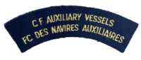 Canadian Forces Auxiliary Vessels Shoulder Title Insignia Canadian Forces Auxiliary Vessels Shoulder Title Insignia