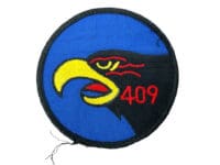 Canadian Forces RCAF 409 Squadron 3 3/4 Inch Colour Crest Patch Vintage