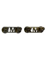 British RMP Royal Military Police Staybright Shoulder Title Insignia Pair