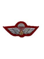 Canadian Forces Mylar Airborne Para Gold Leaf Jump Wing Miniature