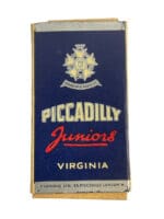 WW2 British Piccadilly Juniors Cigarettes Box EMPTY WW2 British Piccadilly Juniors Cigarettes Box EMPTY