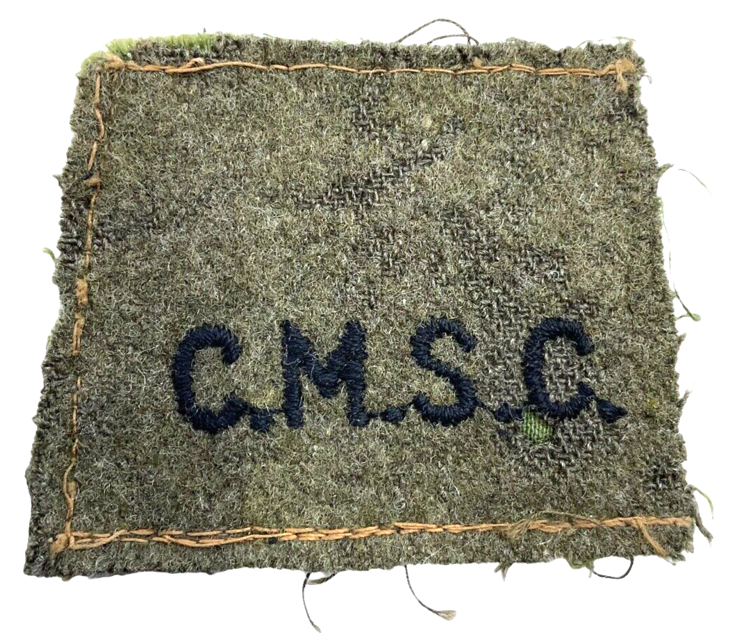 WW2 Canadian CMSC Corps Of Military Staff Clerks Shoulder Slip On WW2 Canadian CMSC Corps Of Military Staff Clerks Shoulder Slip On