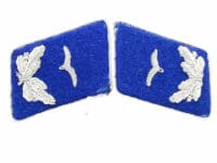 WW2 German Luftwaffe Medical Officers Collars Pair