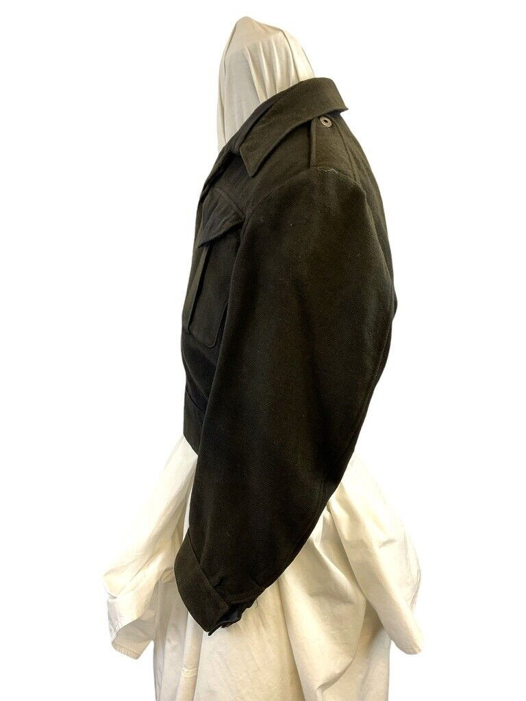 WW2 Canadian Navy RCN Battle Dress Jacket Dyed from Army BD 1 WW2 Canadian Navy RCN Battle Dress Jacket Dyed from Army BD 1