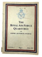 British Royal Air Force Quarterly March 1947 Soft Cover Reference Book