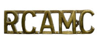 WW2 Royal Canadian Army Medical Corps RCAMC Shoulder Title Insignia