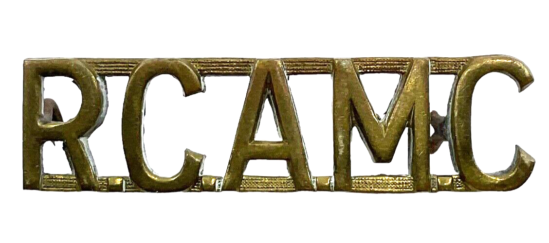 WW2 Royal Canadian Army Medical Corps RCAMC Shoulder Title Insignia WW2 Royal Canadian Army Medical Corps RCAMC Shoulder Title Insignia
