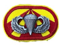 US Army 4th Air Defense Artillery Airborne Jump Oval Wings Insignia