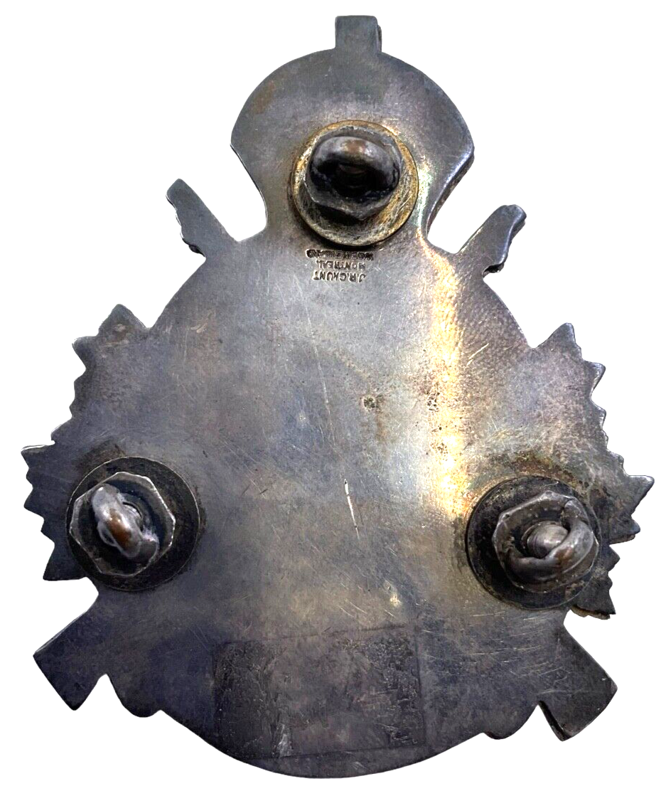 Canadian Militia 20th Halton Rifles Officers Cross Belt Plate Canadian Militia 20th Halton Rifles Officers Cross Belt Plate