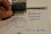 WW2 British Airborne Para Parachute Opened Copy Negative #217