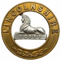 British Lincolnshire Regiment Helmet Plate Centre British Lincolnshire Regiment Helmet Plate Centre