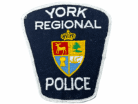 Canadian York Ontario Regional Police White Edge Police Patch Canadian York Ontario Regional Police White Edge Police Patch