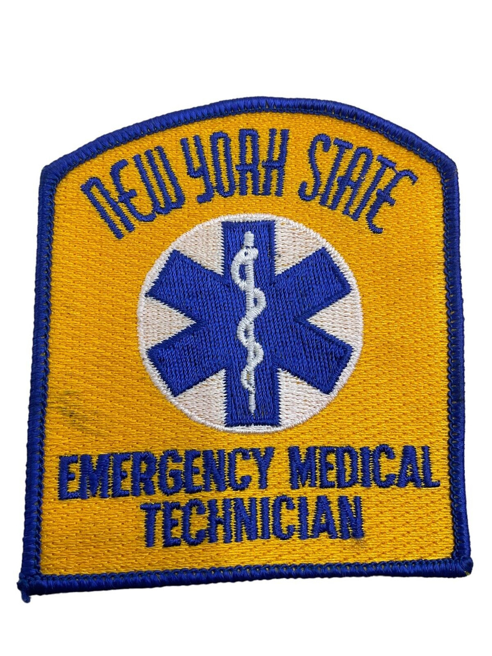 US New York State Emergency Medical Technician EMS Patch US New York State Emergency Medical Technician EMS Patch
