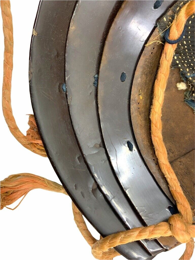 Japanese Japan Samurai Helmet Momonari Kabuto with Hanpo Faceshield 1750-1800 Japanese Japan Samurai Helmet Momonari Kabuto with Hanpo Faceshield 1750-1800
