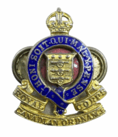 WW2 Canadian RCOC Ordnance Corps Officers Screw Back Collar Badge Insignia WW2 Canadian RCOC Ordnance Corps Officers Screw Back Collar Badge Insignia