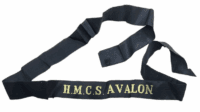 Canadian RCN Navy HMCS Avalon Cap Tally Full Length Canadian RCN Navy HMCS Avalon Cap Tally Full Length