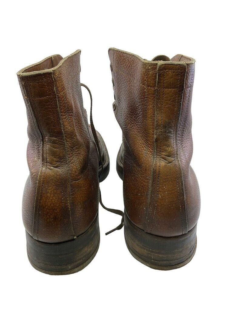 WW2 Canadian Brown Leather Officers Private Purchase Ankle Boots Size 10 WW2 Canadian Brown Leather Officers Private Purchase Ankle Boots Size 10