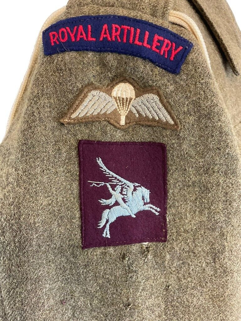 WW2 British Royal Artillery Airborne Battle Dress Jacket Dated 1944 WW2 British Royal Artillery Airborne Battle Dress Jacket Dated 1944