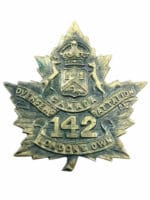 WW1 Canadian CEF 142nd Battalion 142A Cap Badge Insignia