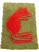 WW2 British 7th Armoured Corps Desert Rats Formation Patch 2