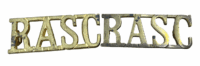 British Royal Army Service Corps RASC Shoulder Title Pair