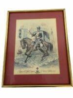 British Trooper 12th Light Dragoons Prince Of Wales 1815 Framed Print 21 x 17