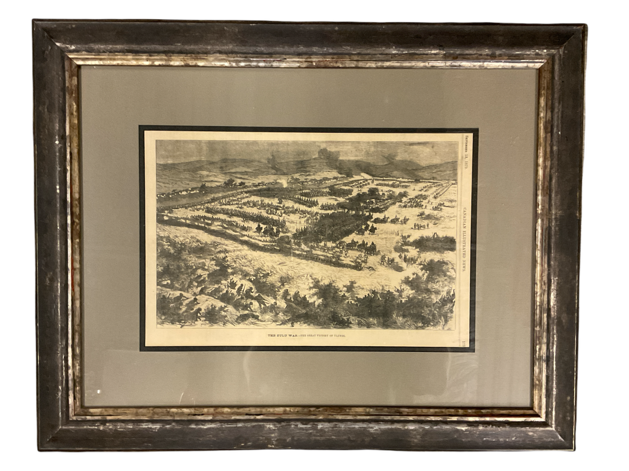 British Zulu War Victory At Ulundi Canadian Newspaper Picture Framed Print British Zulu War Victory At Ulundi Canadian Newspaper Picture Framed Print
