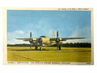 WW2 Canadian RCAF Martin B-26 Coloured Postcard