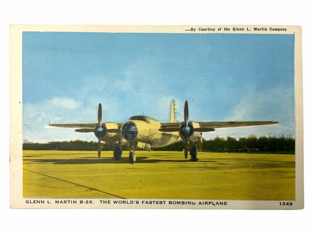 WW2 Canadian RCAF Martin B-26 Coloured Postcard WW2 Canadian RCAF Martin B-26 Coloured Postcard