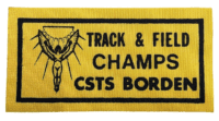 Canadian Army Cadet CSTS Borden Track & Field Champs Patch Insignia