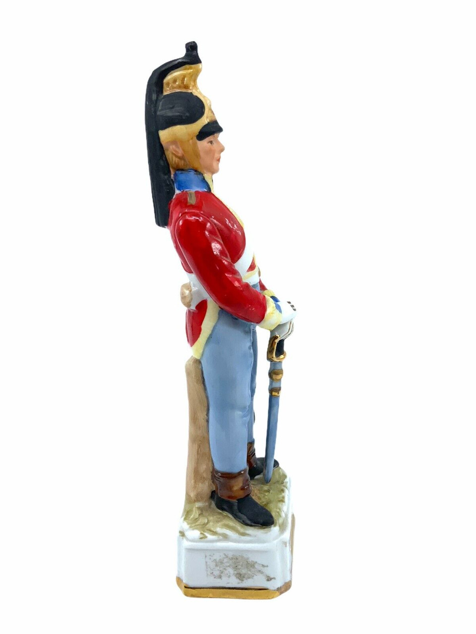 Napoleonic British Dragoon Guards Officer Porcelain Figure 9 Inches Napoleonic British Dragoon Guards Officer Porcelain Figure 9 Inches