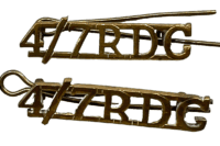 British 4th 7th Royal Dragoon Guards Shoulder Title Pair British 4th 7th Royal Dragoon Guards Shoulder Title Pair