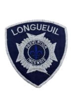 Canadian Longueuil Quebec Fire Service Department White Border Patch 1