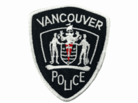Canadian Vancouver British Columbia White Edge Police Patch Shirt