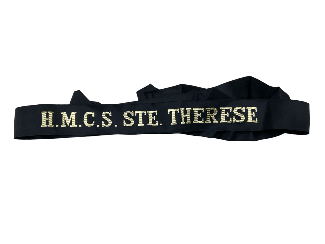 Canadian RCN HMCS St Therese Full Length Cap Tally Canadian RCN HMCS St Therese Full Length Cap Tally
