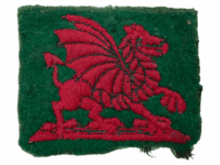 WW2 British South Wales District Sleeve Insignia Patch