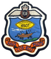 Royal Canadian Air Force RCAF 6507 Navigator Pilot Course Jacket Patch & Wing Royal Canadian Air Force RCAF 6507 Navigator Pilot Course Jacket Patch & Wing