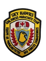 Canadian Forces Skyhawks Parachute Team Yellow Colour Crest Patch