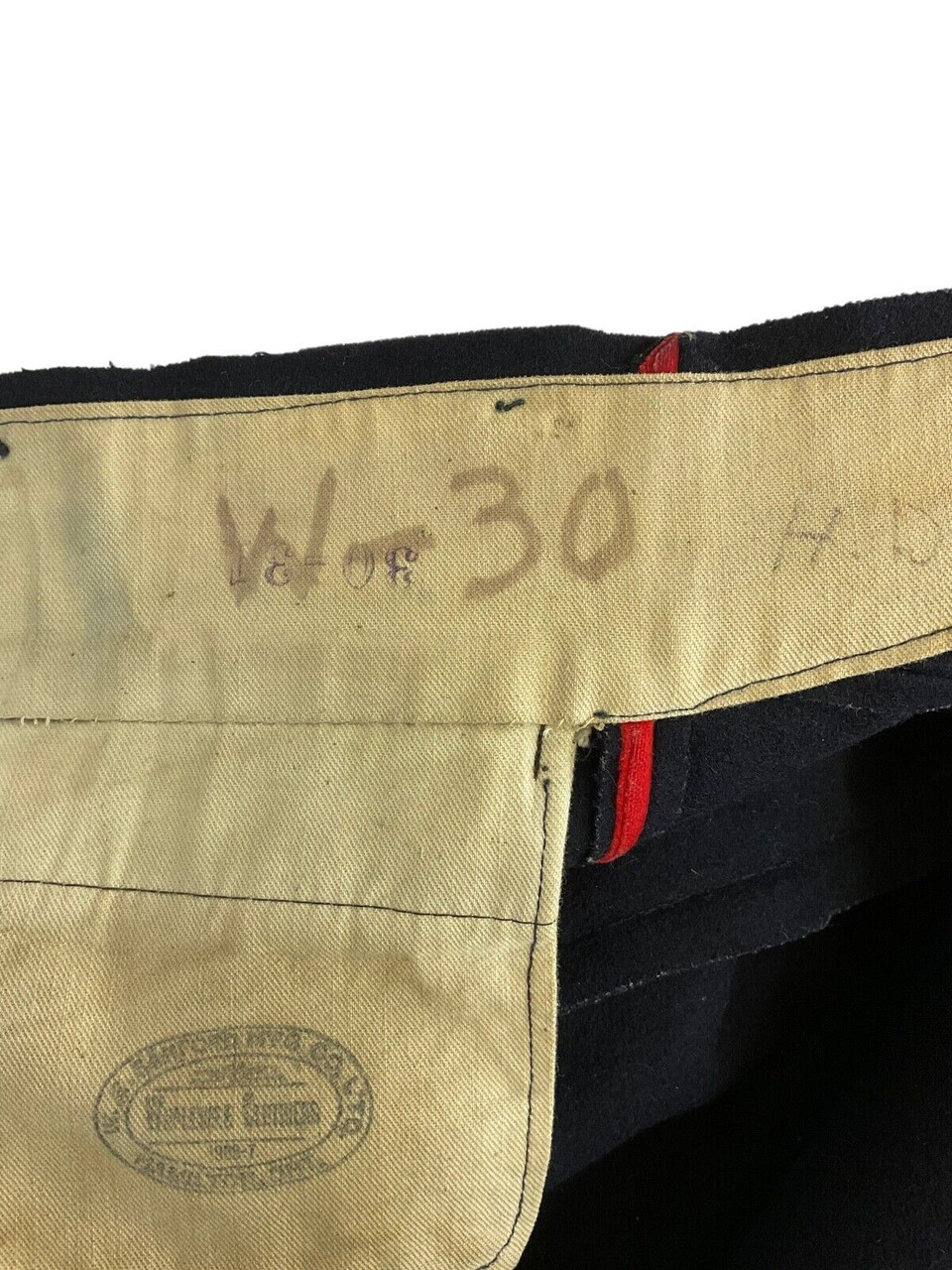 Canadian 1902 Pattern Royal Canadian Regiment Marked Red Piped Trousers OR's Canadian 1902 Pattern Royal Canadian Regiment Marked Red Piped Trousers OR's