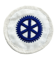 WW2 German Kriegsmarine Machine Engine EM's Sleeve Trade Badge Patch White