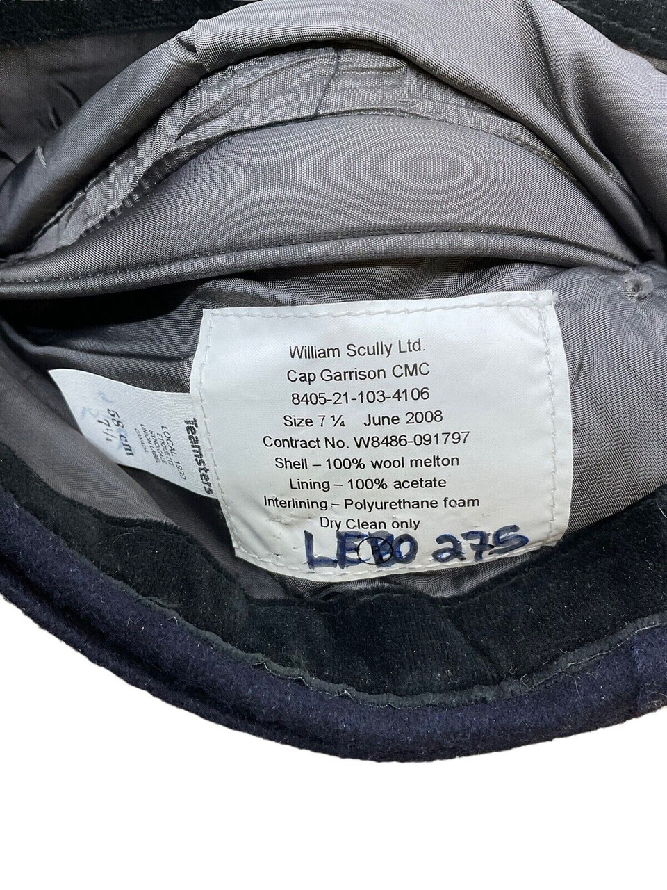 Canadian RMC Military College Garrison Wedge Cap Size 7 1/4 Canadian RMC Military College Garrison Wedge Cap Size 7 1/4