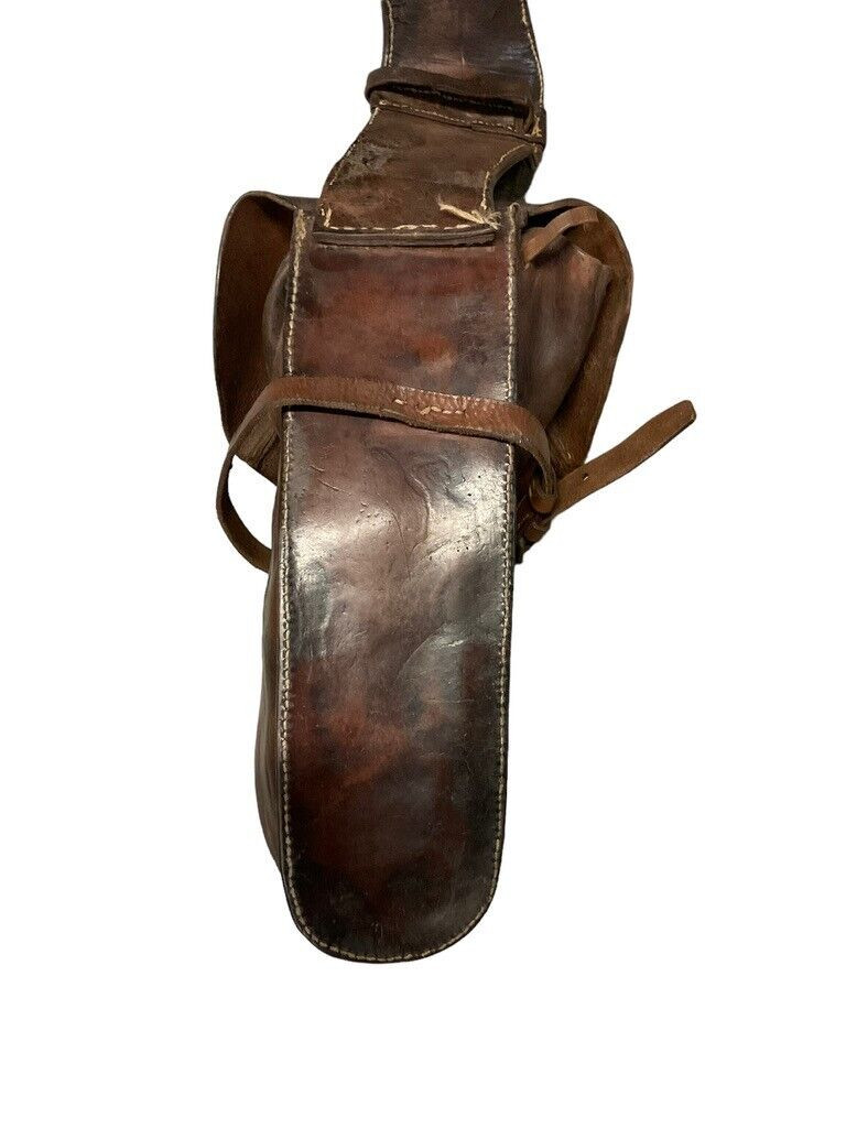 WW1 British Canadian Cavalry Leather Horse Saddle Bags WW1 British Canadian Cavalry Leather Horse Saddle Bags