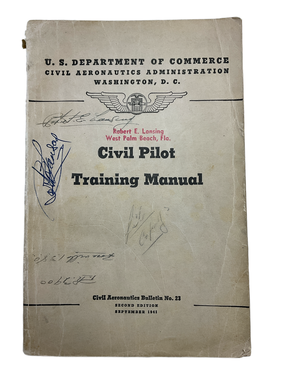 WW2 US USAAF Civil Pilot Training Manual No 23 Softcover Reference Book WW2 US USAAF Civil Pilot Training Manual No 23 Softcover Reference Book